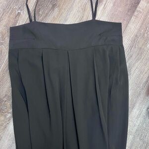 Who What Wear Black Cocktail Empire Pleated Dress NWOT
